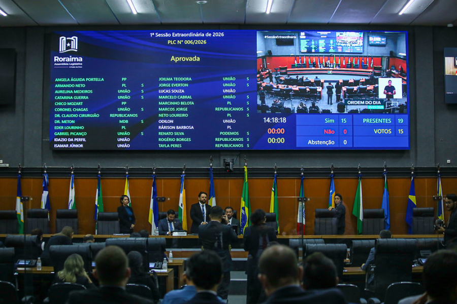 ALERR aprova mudança no Estatuto Militar e no fundo da Procuradoria do Estado